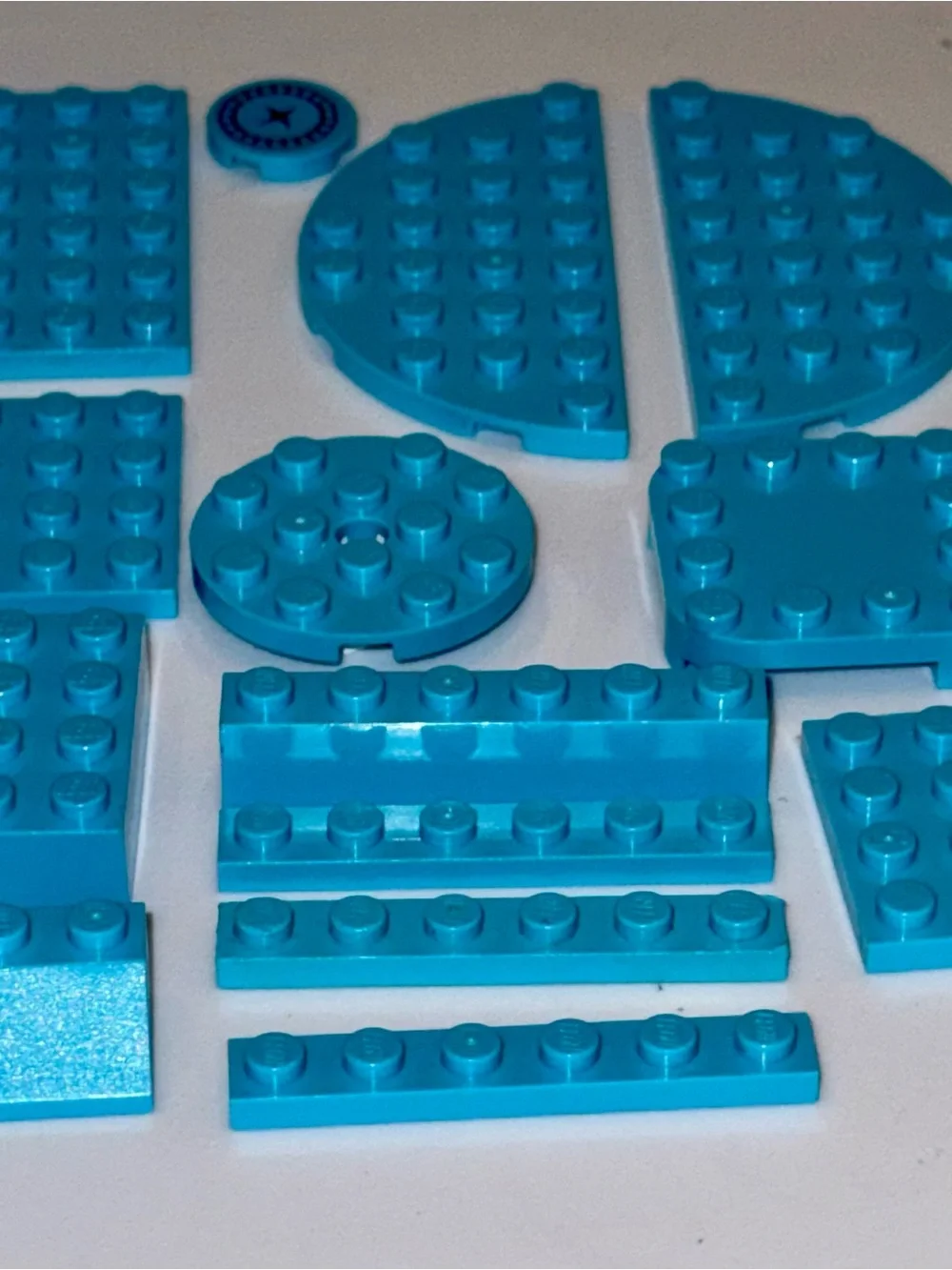 LEGO Light Blue Blocks Parts Pieces Blocks Lot